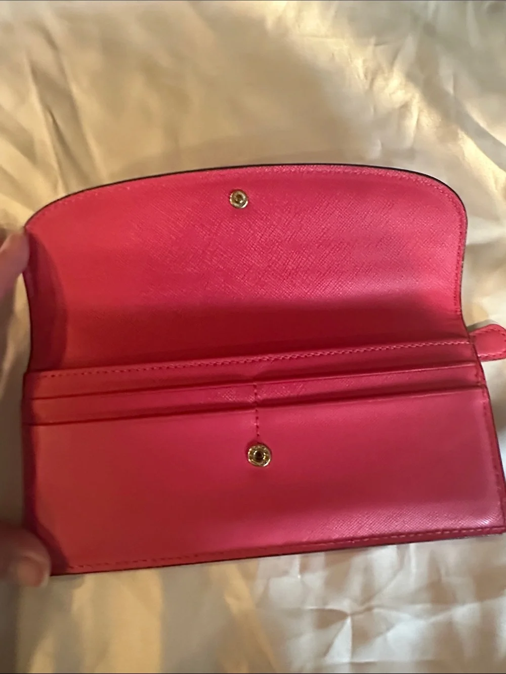 Coach Slim Pink/Fuchsia Leather Wallet/Clutch